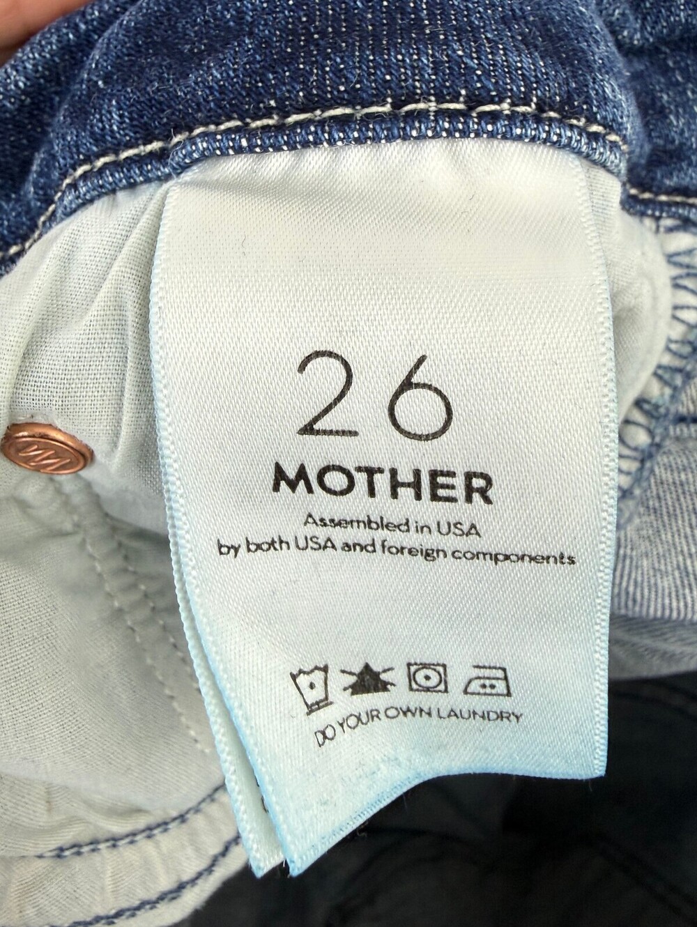MOTHER Mid-Rise Medium Wash "Groovin" The Looker Skinny Jeans - Size - 26 - Picture 8 of 11